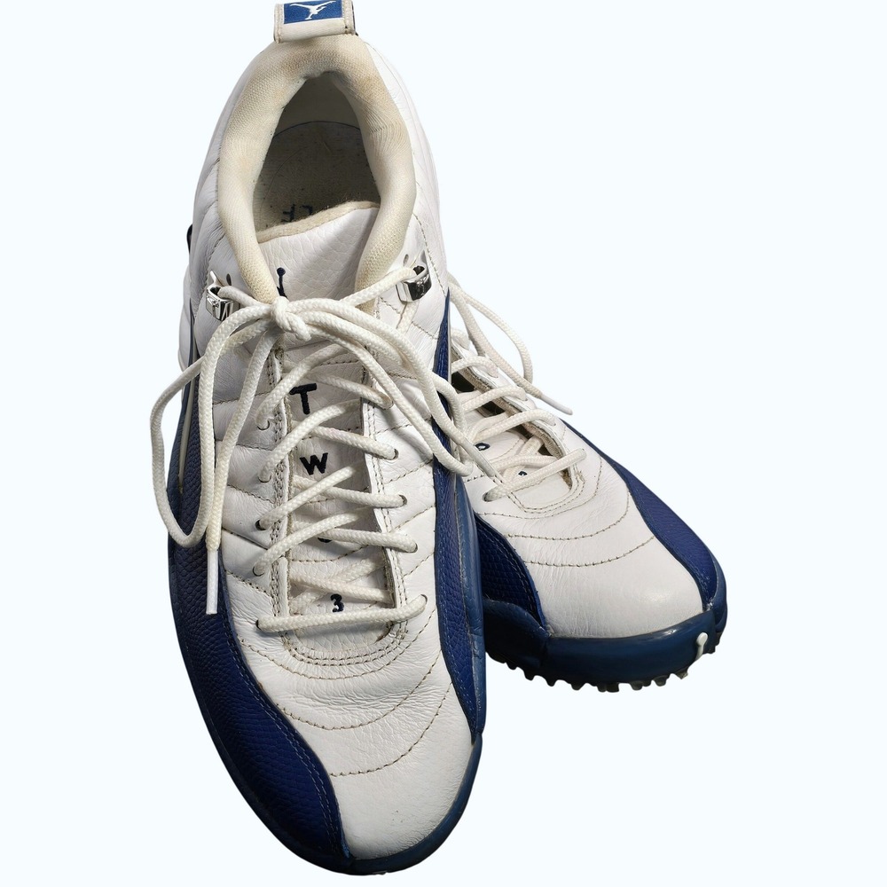 Air Jordan 12 Retro Low Golf French Blue White DH4120-101 Mens Cleats